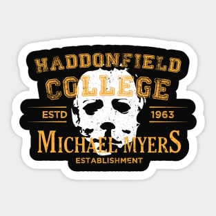 Haddonfield College Sticker